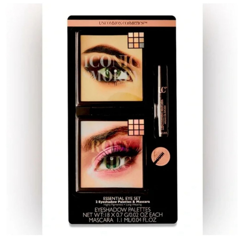Essential Eye Set, 3 Pieces - 2 Eyeshadow Palettes and 1 Lengthening Mascara